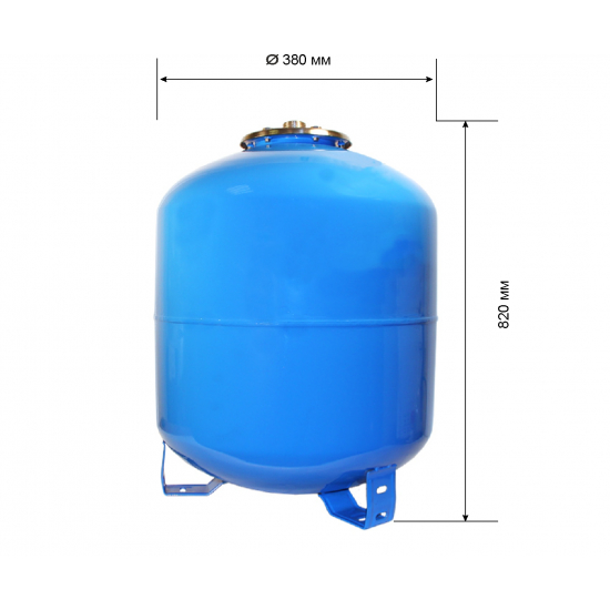 Гидроаккумулятор UNIPUMP 80 литров, вертикальный, нержавеющий фланец
