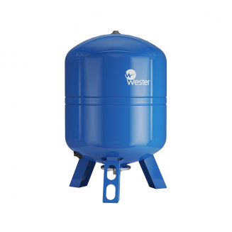 Гидроаккумулятор WESTER Premium WAV 100 литров, вертикальный, нержавеющий фланец 10 бар