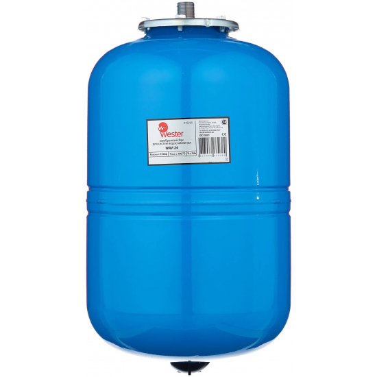 Гидроаккумулятор WESTER  WAV 24 литра, вертикальный 10 бар