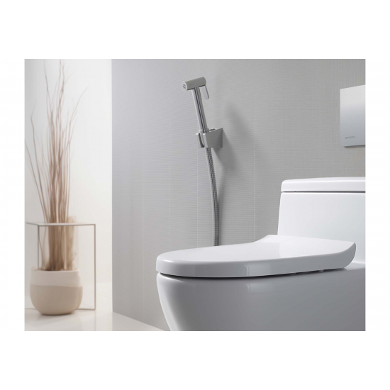 Гигиеническая лейка AQUATEK AQ2054CR со шлангом и кронштейном, хром