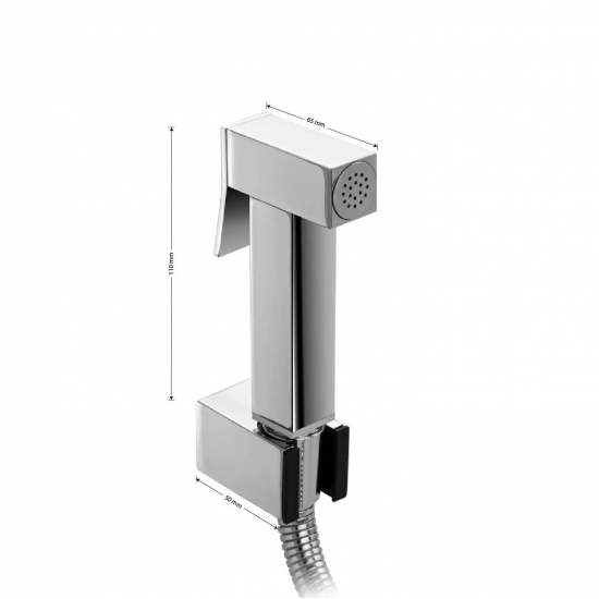 Гигиеническая лейка GFMark 20615 со шлангом и кронштейном, хром