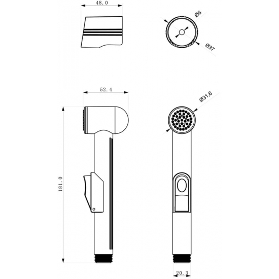 Гигиеническая лейка LEMARK LM8059C хром