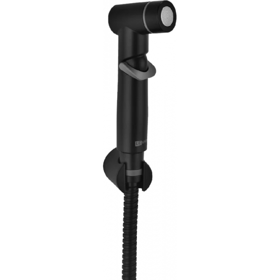 Гигиеническая лейка LEMARK LM8088BL со шлангом и кронштейном, чёрный