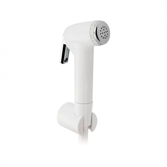 Гигиеническая лейка MAK 2046 со шлангом и кронштейном, белая