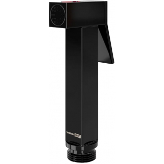 Гигиеническая лейка WASSERKRAFT A214 с фиксатором, глянцевая чёрная