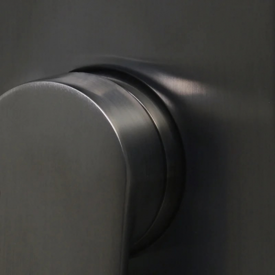 Гигиеническая лейка WASSERKRAFT A215 с фиксатором, оружейная сталь