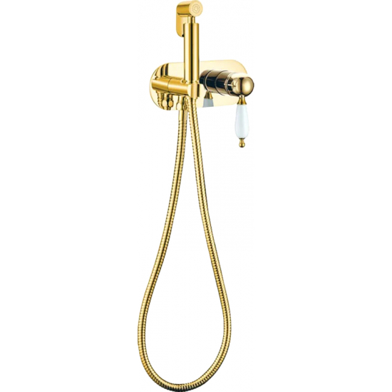 Гигиенический душ BOHEME Imperiale 425 встраиваемый, со смесителем, золото