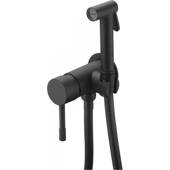 Гигиенический душ BOHEME Uno 467-B встраиваемый, со смесителем, матовый чёрный