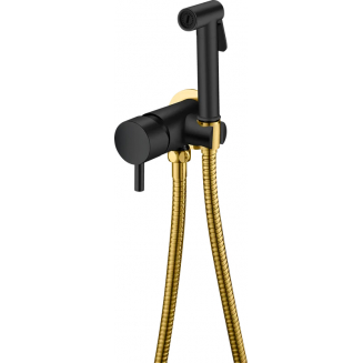 Гигиенический душ BOHEME Uno 467-BG встраиваемый, со смесителем, black gold
