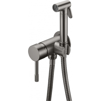 Гигиенический душ BOHEME Uno 467-GM встраиваемый, со смесителем, gun metall
