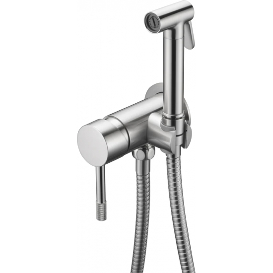 Гигиенический душ BOHEME Uno 467-NB встраиваемый, со смесителем, nickel brush