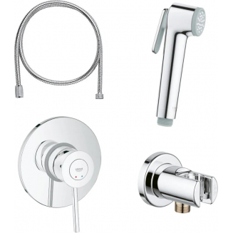 Гигиенический душ GROHE BauClassic 124434 встраиваемый, со смесителем, хром