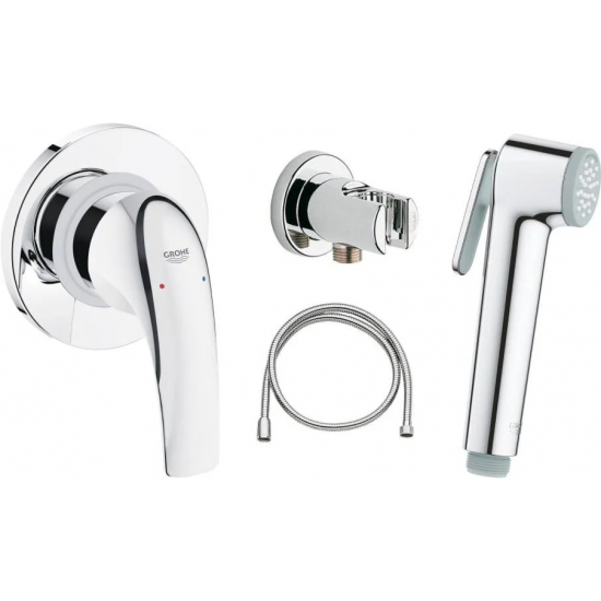 Гигиенический душ GROHE BauCurve 123072 встраиваемый, со смесителем, хром