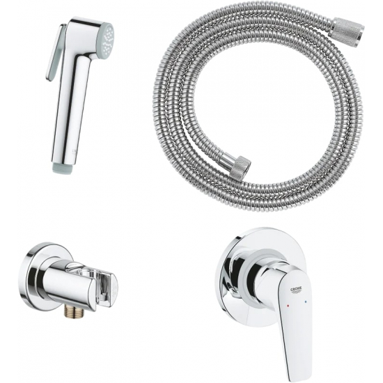 Гигиенический душ GROHE BauFlow 29328000 встраиваемый, со смесителем, хром