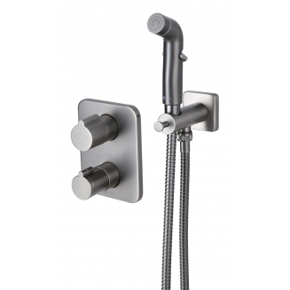 Гигиенический душ LEMARK Bronx LM3740GM встраиваемый, со смесителем, графит
