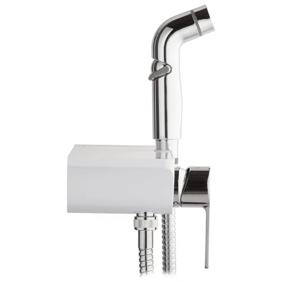 Гигиенический душ LEMARK Solo LM7168CW со смесителем, хром/белый