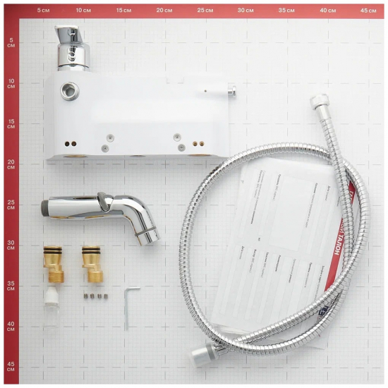 Гигиенический душ LEMARK Solo LM7168CW со смесителем, хром/белый