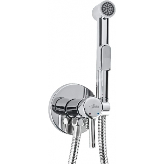 Гигиенический душ ROSSINKA X25-51 встраиваемый, со смесителем, хром