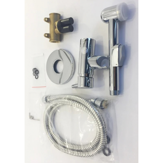 Гигиенический душ ROSSINKA X25-51 встраиваемый, со смесителем, хром