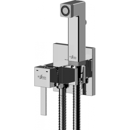Гигиенический душ ROSSINKA X25-53 встраиваемый, со смесителем, хром