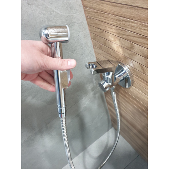 Гигиенический душ ROSSINKA X25-55 встраиваемый, со смесителем, хром