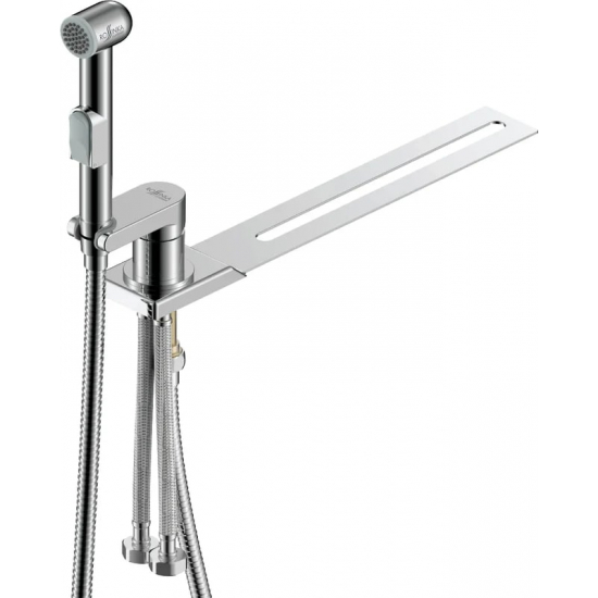 Гигиенический душ ROSSINKA X25-56 со смесителем, для установки на унитаз, хром