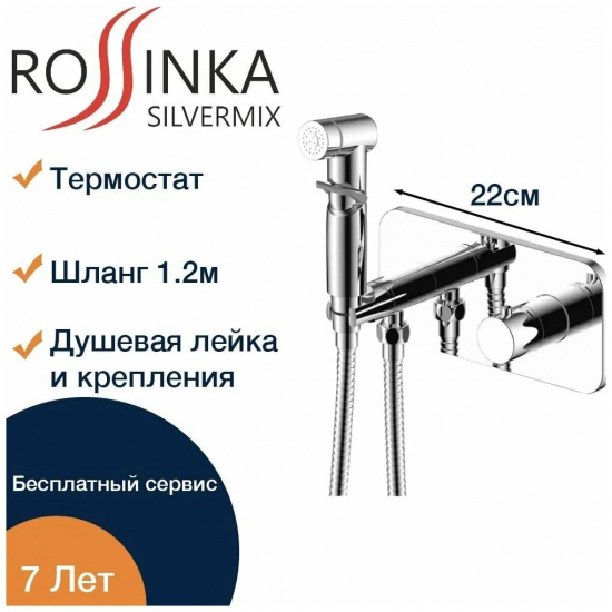 Гигиенический душ ROSSINKA X25-59 с термостатическим смесителем