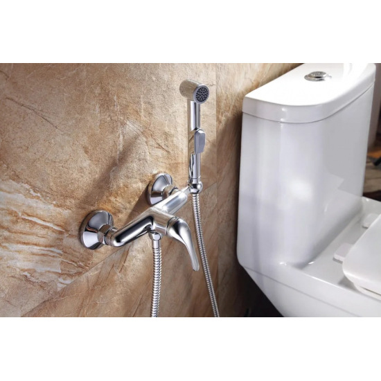 Гигиенический душ ROSSINKA Y25-52 со смесителем, хром