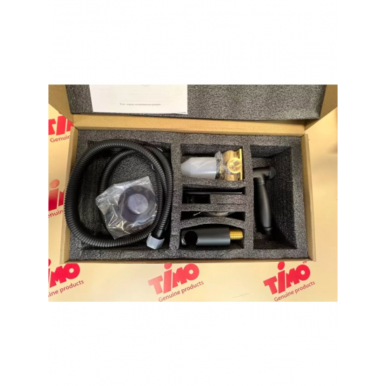 Гигиенический душ TIMO Anni 2789/03SM встраиваемый, со смесителем, чёрный