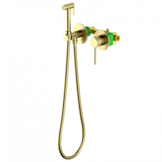 Гигиенический душ TIMO Saona 2339/17SM встраиваемый, со смесителем, с защитой от ожогов, золото