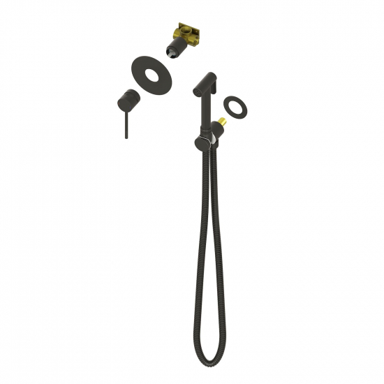 Гигиенический душ TIMO Saona 2389/03SM встраиваемый, со смесителем, чёрный