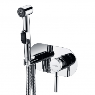 Гигиенический душ WASSERKRAFT Main 4138 встраиваемый, со смесителем, хром