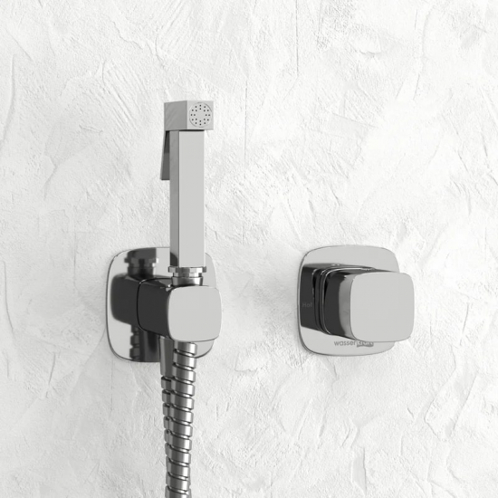 Гигиенический душ WASSERKRAFT Naab A8651.326.057.136 встраиваемый, со смесителем, хром