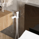 Гигиенический душ WASSERKRAFT Saale 9538 встраиваемый, со смесителем, белый soft-touch