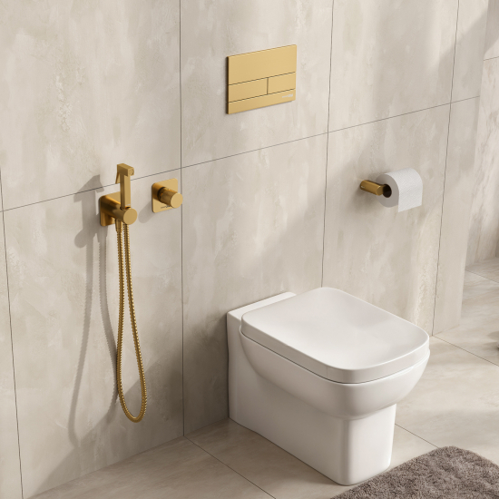 Гигиенический душ WASSERKRAFT Schunter A8251.285.237.213 встраиваемый, со смесителем, золото