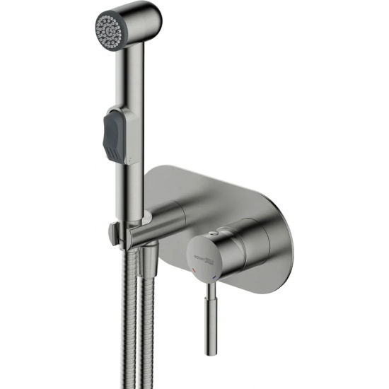 Гигиенический душ WASSERKRAFT Wern 4238 встраиваемый, со смесителем, никель
