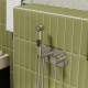 Гигиенический душ WASSERKRAFT Wern 4238 встраиваемый, со смесителем, никель
