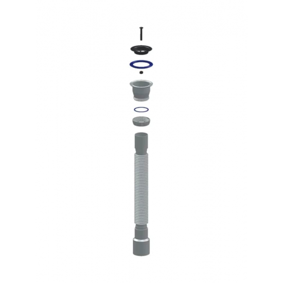 Гофросифон UNICORN D220  1 1/2"х40/50 длиной 300-800 мм 