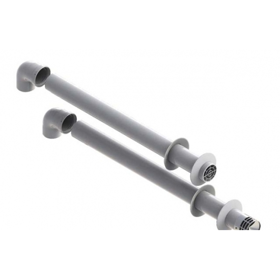 Горизонтальный коаксиальный дымоход PPS, 110/150 мм DE DIETRICH DY 881