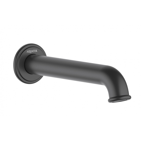 Излив AQUATEK Классик AQ1541MB для ванны, матовый чёрный