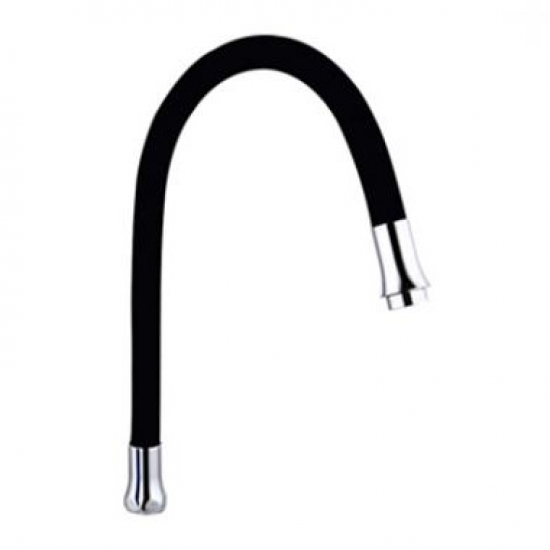 Излив для смесителя кухни FRAP F7250 гибкий универсальный, чёрный