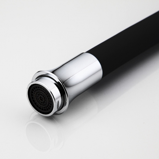 Излив для смесителя кухни FRAP F7250 гибкий универсальный, чёрный