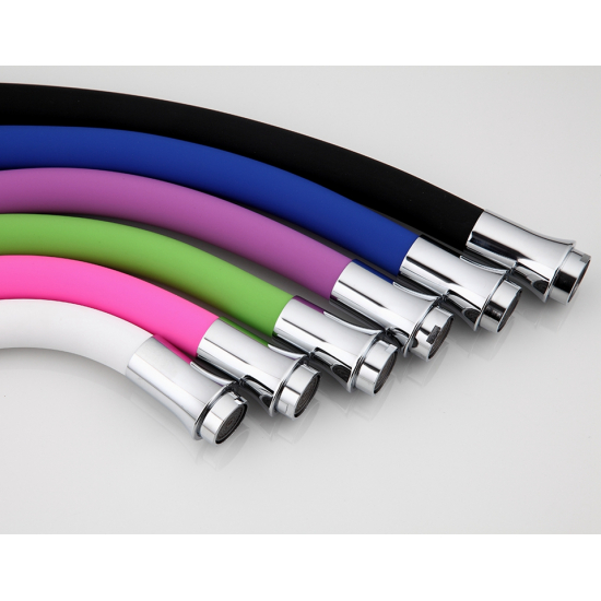 Излив для смесителя кухни FRAP F7250 гибкий универсальный, чёрный