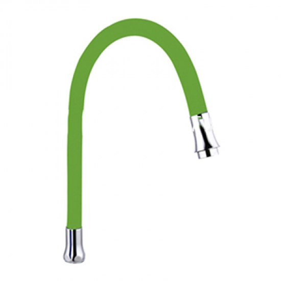 Излив для смесителя кухни FRAP F7251 гибкий универсальный, зеленый