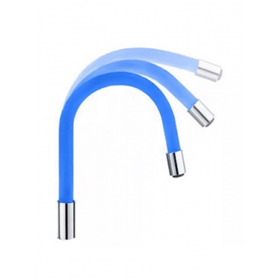 Излив для смесителя кухни FRAP W01 гибкий силиконовый, синий