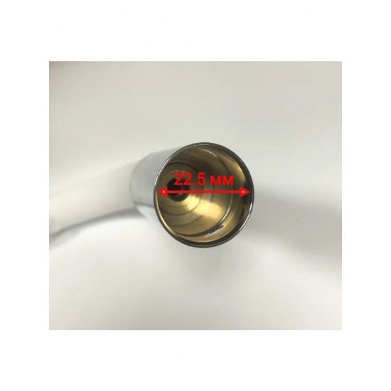 Излив для смесителя кухни FRAP W03 гибкий силиконовый, белый