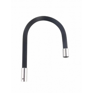 Излив для смесителя кухни FRAP W04 гибкий силиконовый, чёрный