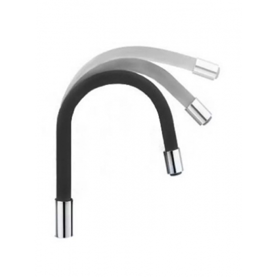 Излив для смесителя кухни FRAP W04 гибкий силиконовый, чёрный