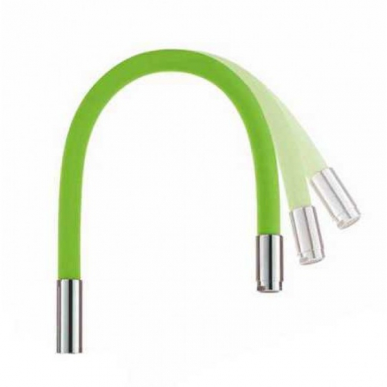 Излив для смесителя кухни FRAP W05 гибкий силиконовый, зеленый