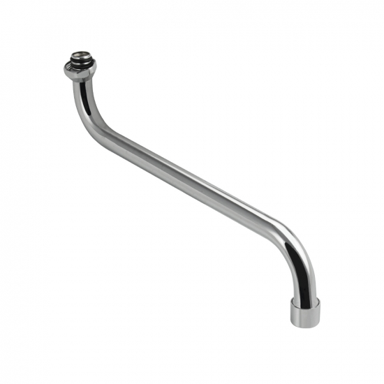 Излив для смесителя ванны FEDNIK FN00099 S-образный трубчатый 35 см